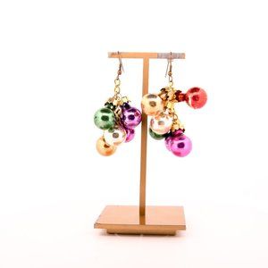 Mini Christmas Ornament Cluster Earrings